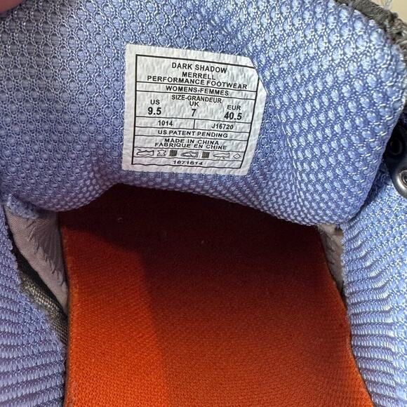 Merrell Women’s Avian Light Ventilator Shoes Vibram Rubber Outsole Hiking 9.5 - Picture 9 of 9